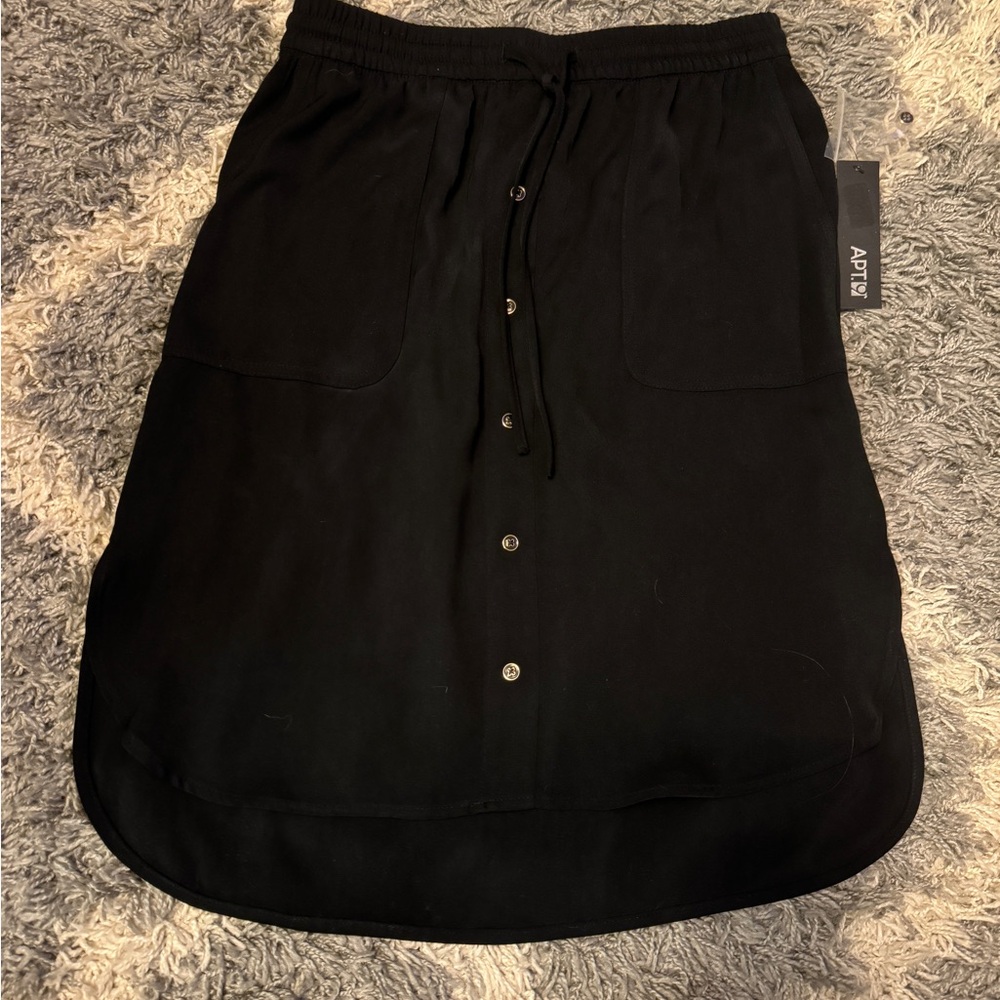 Black Skirt with buttons size XS